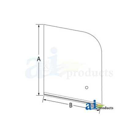 A & I Products Glass, LH Rear Side, Sliding 37" x23" x2" A-7266740